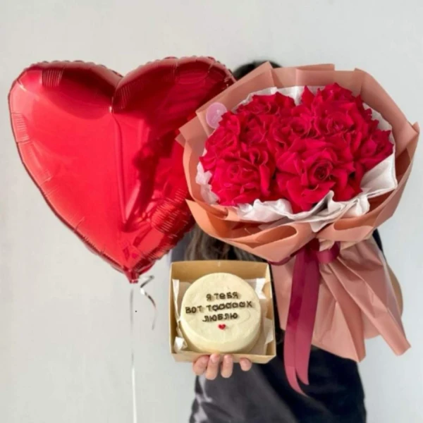 Сет "Мысли о тебе" — «Сет Мысли о тебе» — подарочный сет Dolce Sweets из 1 бенто-торта «Молочная девочка» по 350 г. Готовый сет…